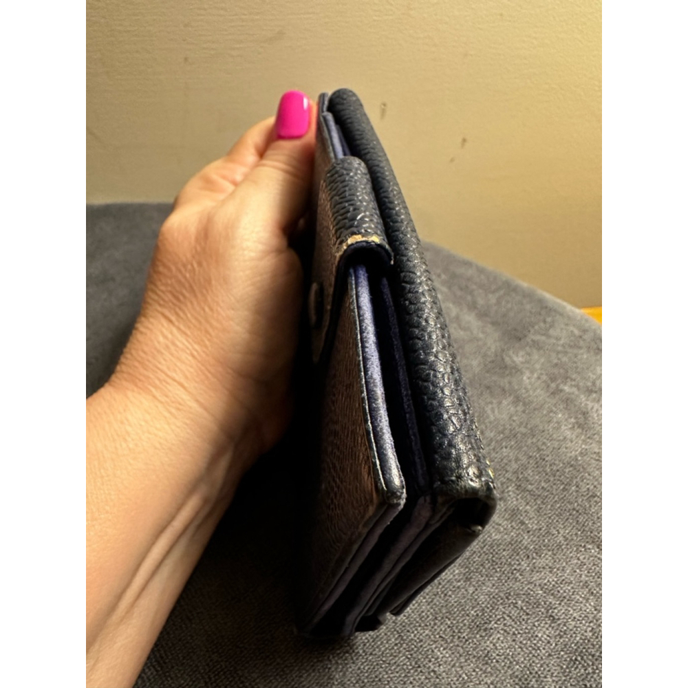 Chanel Blue Caviar Leather Small Snap Wallet - Picture 12 of 12